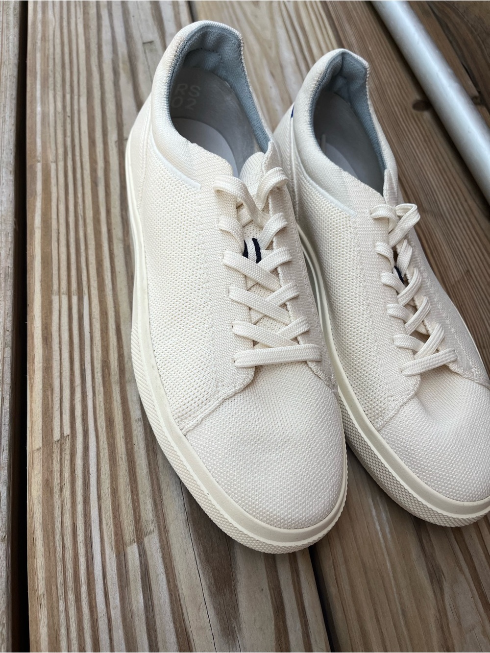 Rothy's RS02 Bone Low-Top Canvas Sneakers - Picture 5 of 7